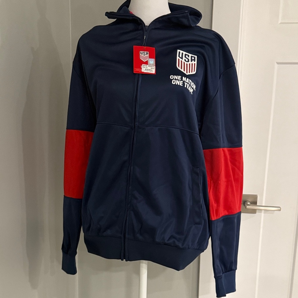 USA Navy and Red Lightweight Jacket